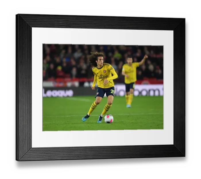 Framed Print : Matteo Guendouzi in Action: Sheffield United vs. Arsenal, Premier League 2019-20