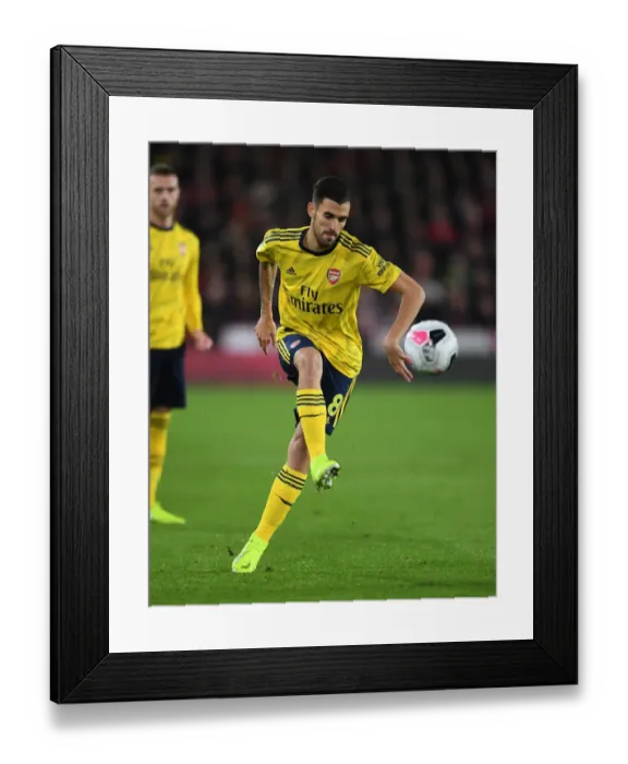 Framed Print : Dani Ceballos in Action: Sheffield United vs. Arsenal - Premier League Showdown (2019-20)