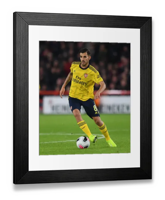 Framed Print : Dani Ceballos in Action: Sheffield United vs. Arsenal, Premier League 2019-20