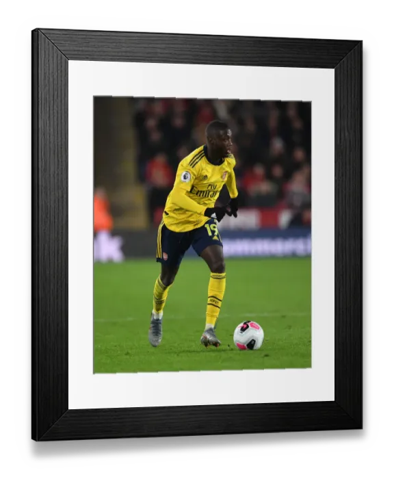 Framed Print : Pepe's Premier League Debut: Arsenal vs. Sheffield United (2019-20)