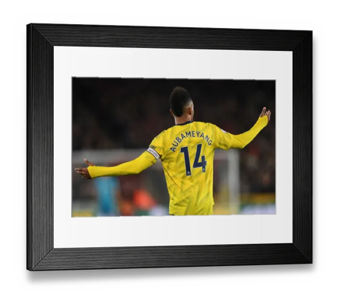 Framed Print : Aubameyang's Brilliant Performance: Arsenal's Victory Over Sheffield United Framed Print : Aubameyang's Brilliant Performance: Arsenal's Victory Over Sheffield United