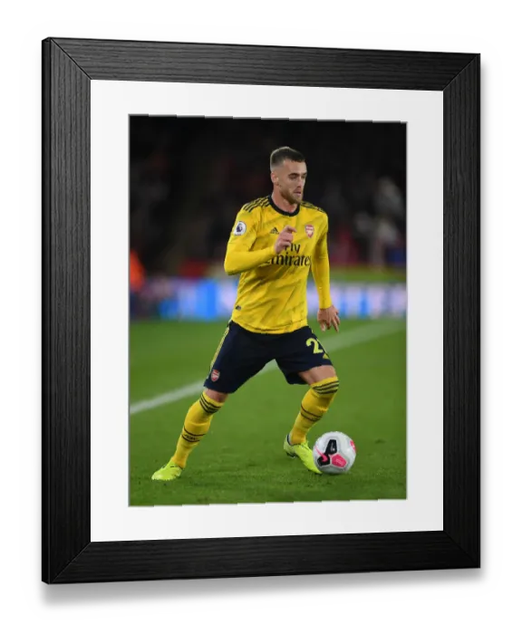 Framed Print : Calum Chambers in Action: Arsenal vs. Sheffield United, Premier League 2019-20