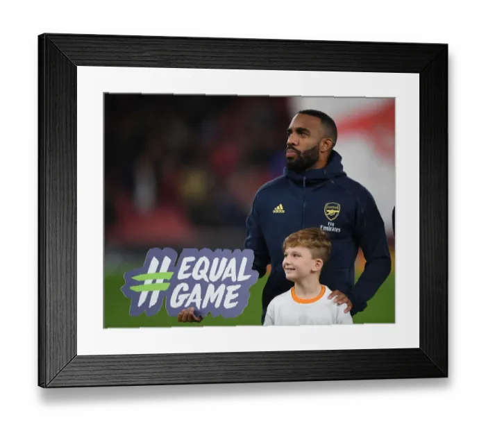 Framed Print : Arsenal's Alexandre Lacazette Gears Up for Europa League Clash Against Vitoria Guimaraes