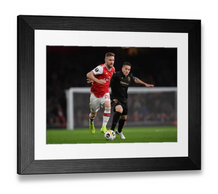 Framed Print : Mustafi vs. Duarte: Clash of the Centurions in Arsenal's Europa League Battle Framed Print : Mustafi vs. Duarte: Clash of the Centurions in Arsenal's Europa League Battle
