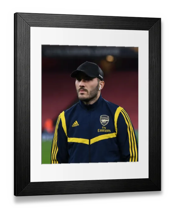Framed Print : Arsenal's Sead Kolasinac Gears Up for Europa League Battle Against Vitoria Guimaraes