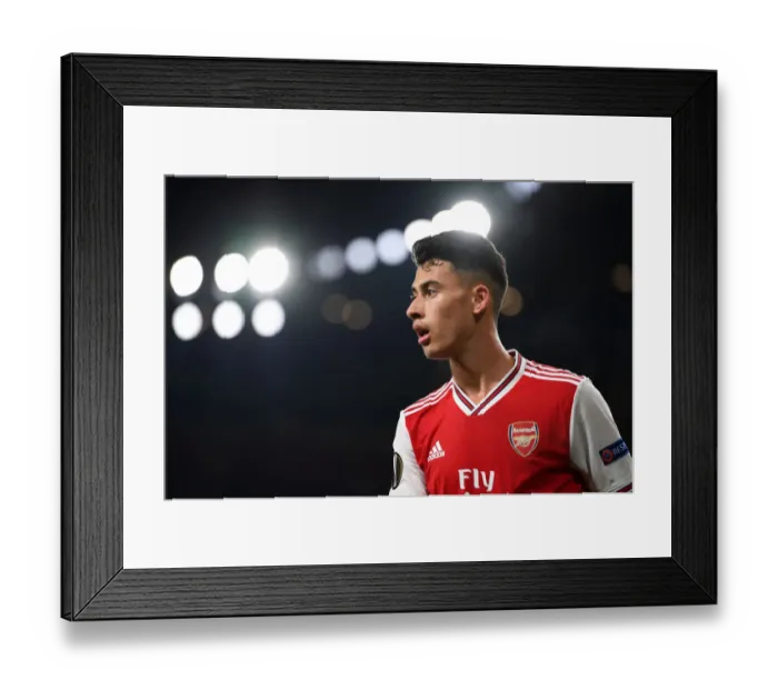 Framed Print : Martinelli Shines: Arsenal's Europa League Debut