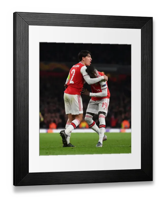 Framed Print : Arsenal's Nicolas Pepe Scores Third Goal vs. Vitoria Guimaraes in Europa League Framed Print : Arsenal's Nicolas Pepe Scores Third Goal vs. Vitoria Guimaraes in Europa League