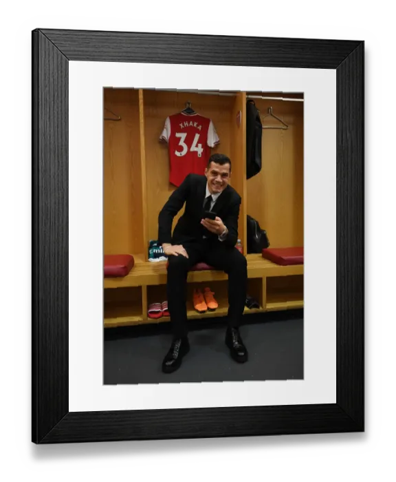 Framed Print : Granit Xhaka's Focus: Unveiling Arsenal Star's Pre-Match Routine at Emirates Stadium (Arsenal vs Crystal Palace, Premier League 2019-20) Framed Print : Granit Xhaka's Focus: Unveiling Arsenal Star's Pre-Match Routine at Emirates Stadium (Arsenal vs Crystal Palace, Premier League 2019-20)