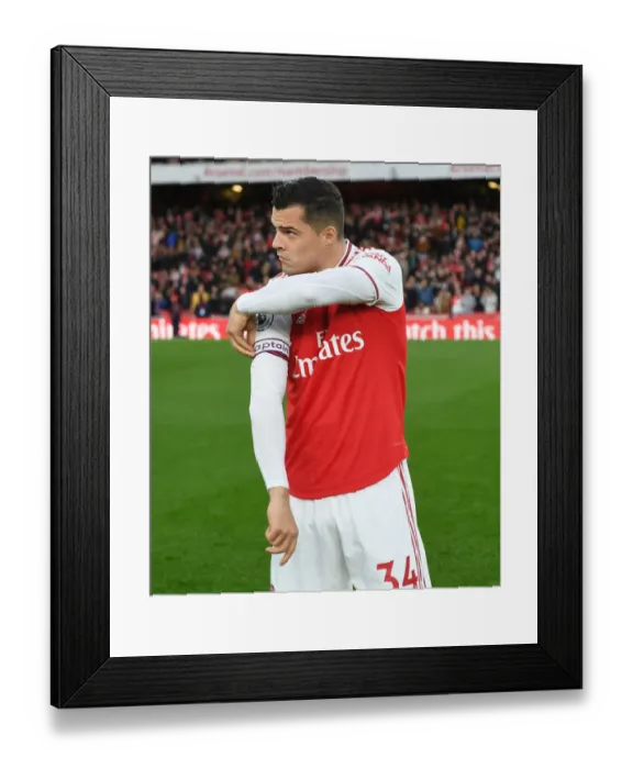 Framed Print : Arsenal's Xhaka Leads the Charge Against Crystal Palace in Premier League Showdown Framed Print : Arsenal's Xhaka Leads the Charge Against Crystal Palace in Premier League Showdown