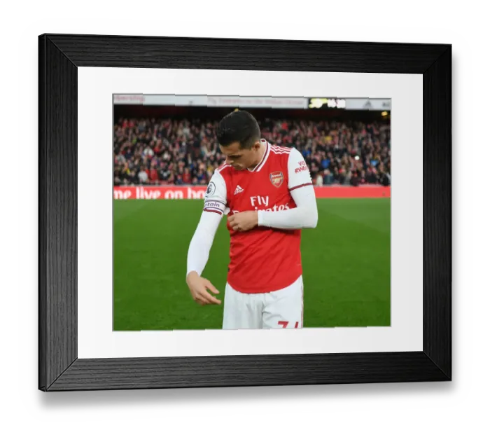 Framed Print : Arsenal's Xhaka Gears Up for Crystal Palace Showdown in Premier League Framed Print : Arsenal's Xhaka Gears Up for Crystal Palace Showdown in Premier League