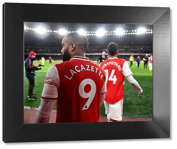 Arsenal Stars Lacazette and Aubameyang at Half-Time vs Crystal Palace, 2019-20 Premier League