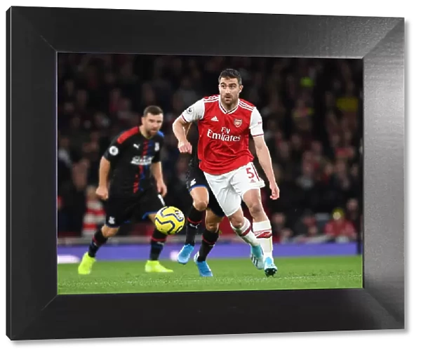 Arsenal vs Crystal Palace: Sokratis in Action at the Emirates Stadium (Premier League 2019-20)