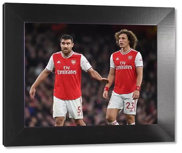 Arsenal's Sokratis and David Luiz: A Clash of Heads in Arsenal v Crystal Palace (2019-20)