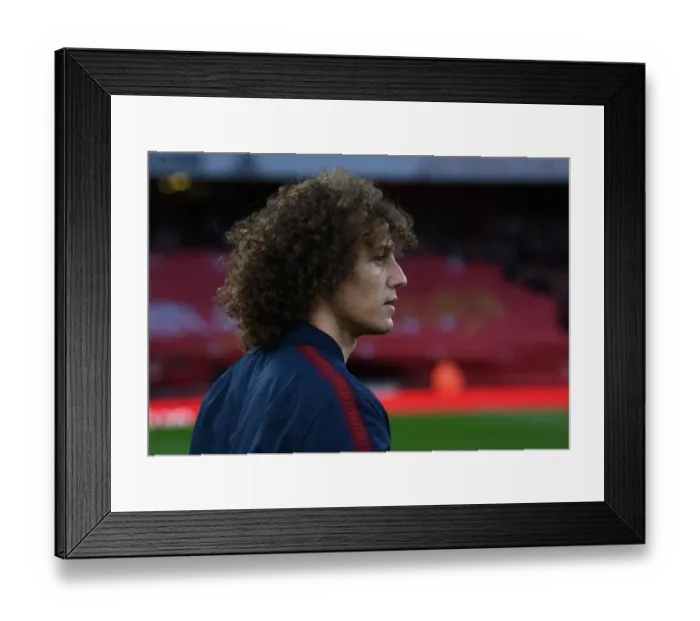 Framed Print : Arsenal's David Luiz Ready for Crystal Palace Clash in Premier League (Arsenal v Crystal Palace, 2019-20)