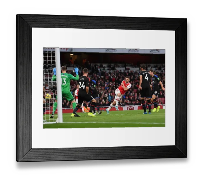 Framed Print : Sokratis Scores First Arsenal Goal: Arsenal vs. Crystal Palace, 2019-20 Premier League