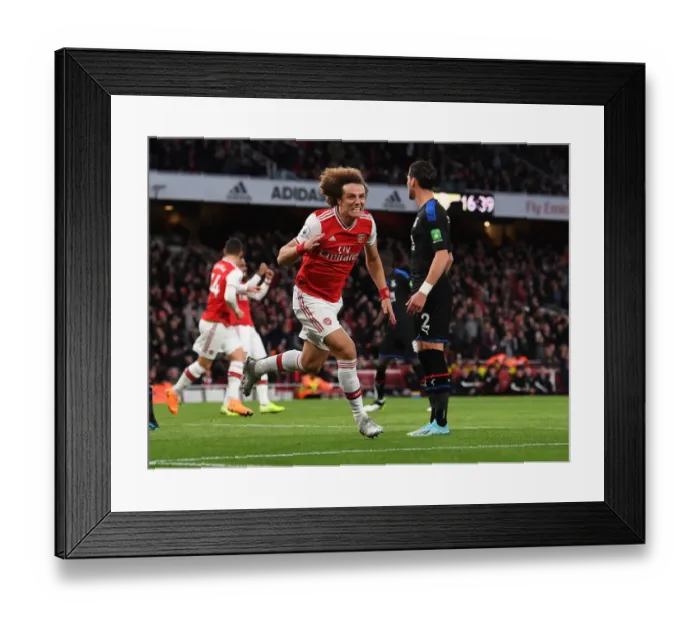 Framed Print : David Luiz Scores His Second: Arsenal's Victory Over Crystal Palace (2019-20)