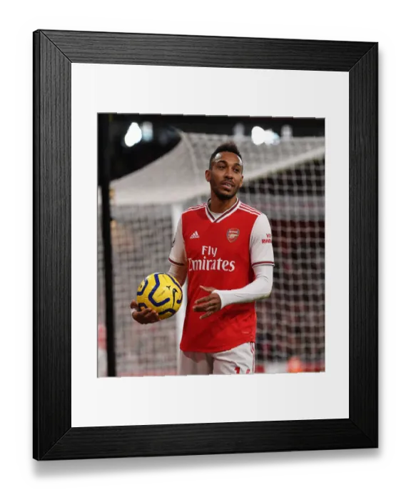 Framed Print : Arsenal's Aubameyang Scores Brilliant Goal: Arsenal vs. Crystal Palace (2019-20)