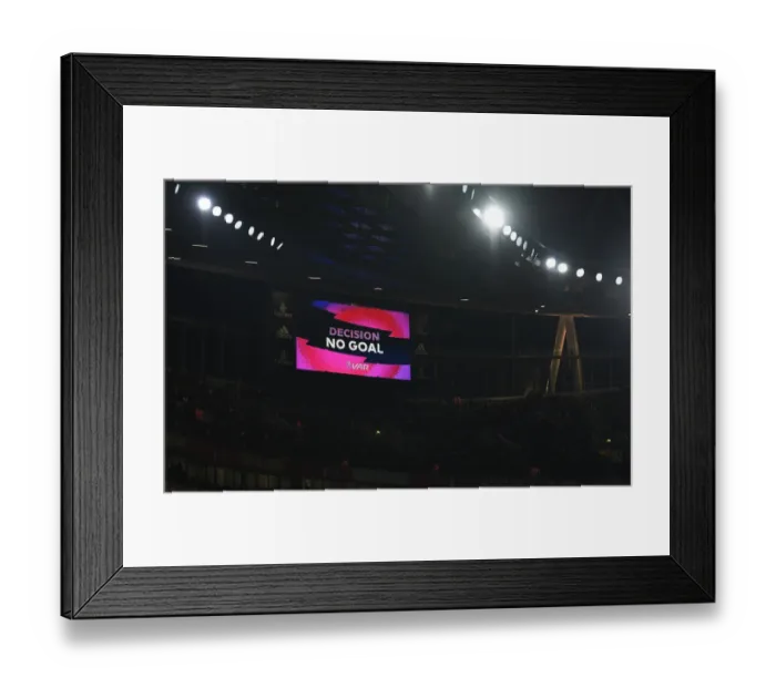 Framed Print : Arsenal vs Crystal Palace: Controversial VAR Decision at Emirates Stadium (2019-20)
