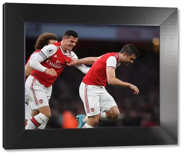 Arsenal: Sokratis and Xhaka's Celebration of First Goal Against Crystal Palace (2019-20)