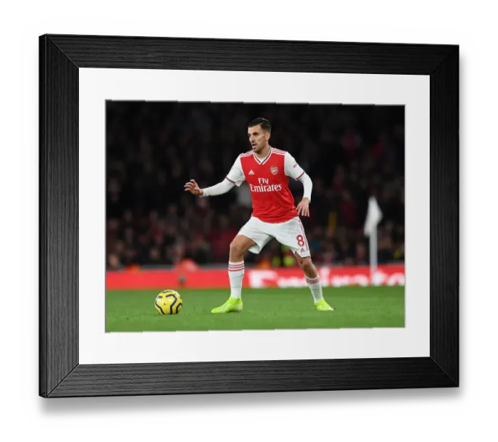Framed Print : Arsenal's Dani Ceballos in Action against Crystal Palace - Premier League 2019-20