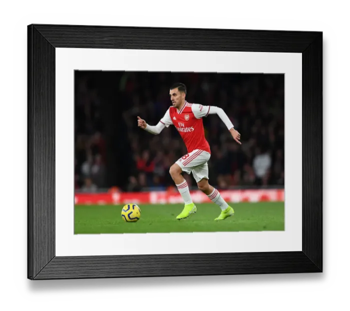 Framed Print : Dani Ceballos in Action: Arsenal vs. Crystal Palace, Premier League 2019-20