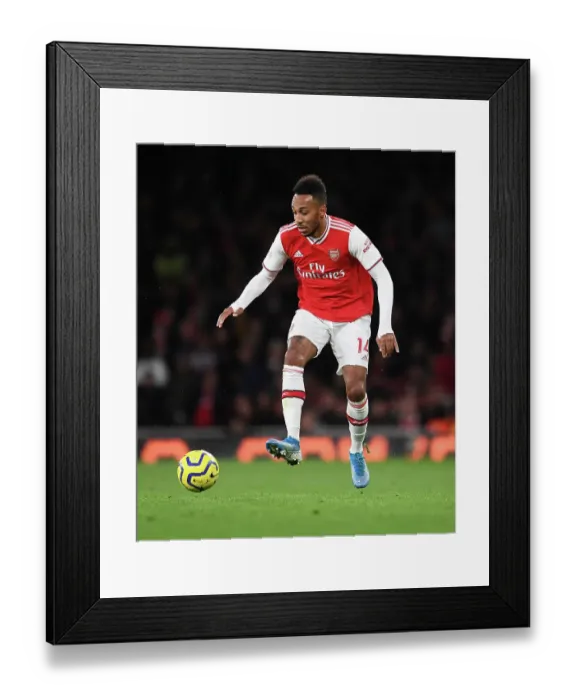 Framed Print : Arsenal's Aubameyang Scores Brilliant Goals: Arsenal vs. Crystal Palace (2019-20)