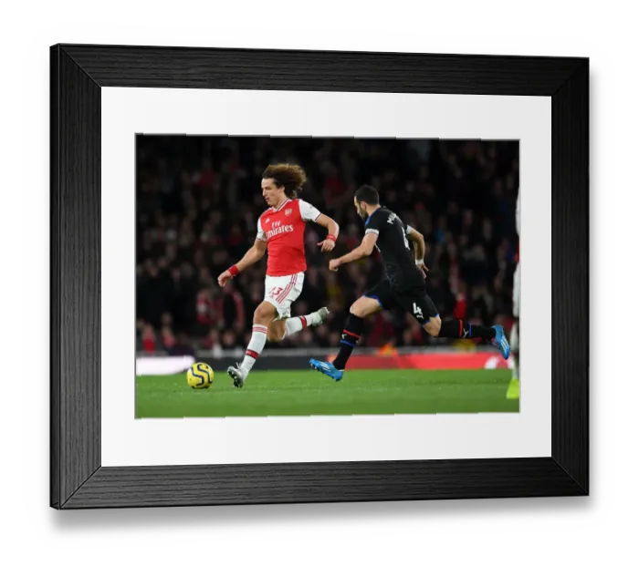 Framed Print : Arsenal vs Crystal Palace: David Luiz vs Luka Milivojevic Clash in Premier League Showdown