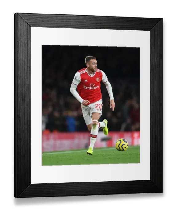 Framed Print : Calum Chambers in Action: Arsenal vs Crystal Palace, Premier League 2019-20