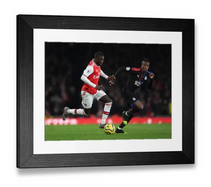 Framed Print : Battle of the Wings: Pepe vs Zaha in Arsenal vs Crystal Palace Premier League Showdown Framed Print : Battle of the Wings: Pepe vs Zaha in Arsenal vs Crystal Palace Premier League Showdown