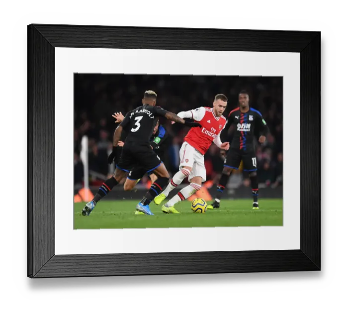 Framed Print : Arsenal vs Crystal Palace: A Clash Between Chambers and van Aanholt in the Premier League Framed Print : Arsenal vs Crystal Palace: A Clash Between Chambers and van Aanholt in the Premier League
