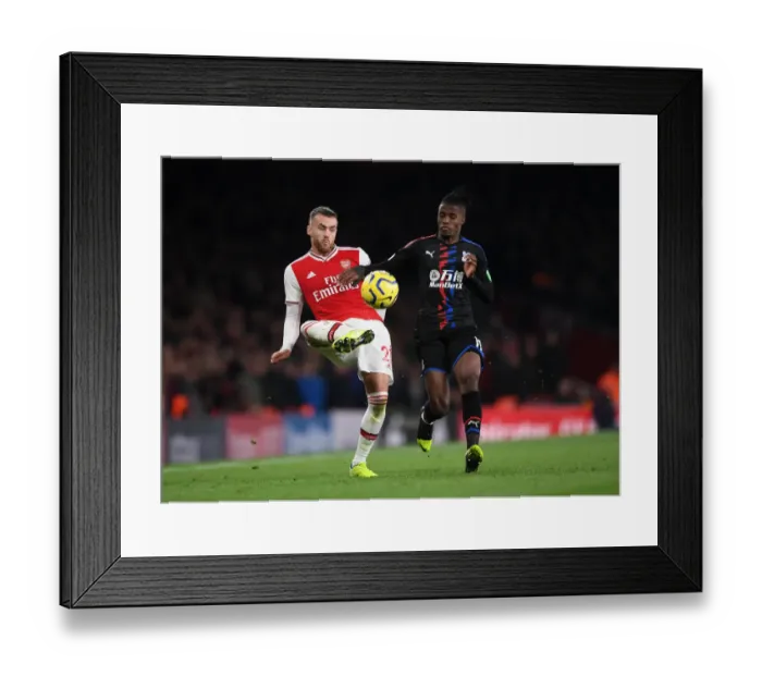 Framed Print : Arsenal vs Crystal Palace: Chambers under Pressure in Premier League Clash Framed Print : Arsenal vs Crystal Palace: Chambers under Pressure in Premier League Clash