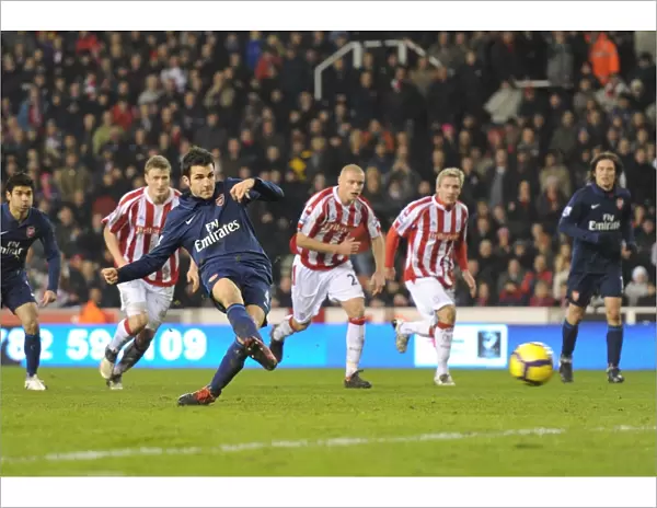 Cesc Fabregas Scores Stunner Past Stoke's Thomas Sorensen - Arsenal's 2nd Goal (Stoke City 1-3)