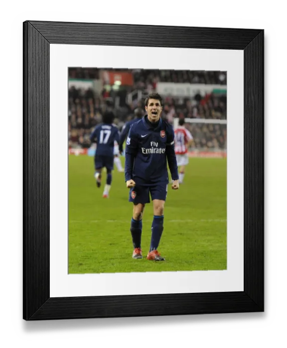 Framed Print : Unforgettable Moment: Cesc Fabregas's Brilliant Goal - Arsenal's 3-1 Victory over Stoke City (Barclays Premier League, 2010)