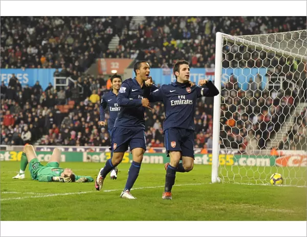 Cesc Fabregas's Brilliant Strike: Arsenal's Dominant Victory over Stoke City (27 / 2 / 2010)