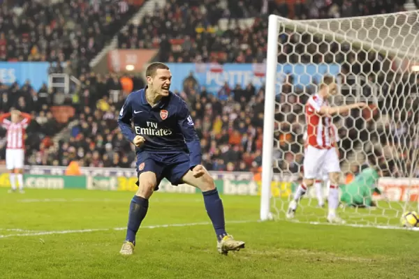 Thomas Vermaelen's Goal: Arsenal's 3rd in 1:3 Victory over Stoke City, 2010