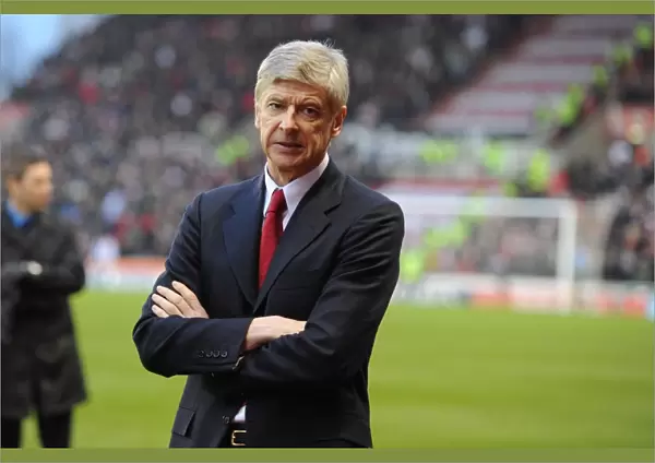 Arsenal manager Arsene Wenger. Stoke City 1: 3 Arsenal, Barclays Premier League