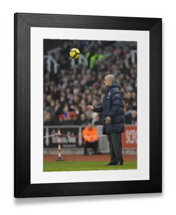 Framed Print : Arsene Wenger Celebrates Arsenal's 3-1 Victory Over Stoke City, Barclays Premier League, 2010 Framed Print : Arsene Wenger Celebrates Arsenal's 3-1 Victory Over Stoke City, Barclays Premier League, 2010