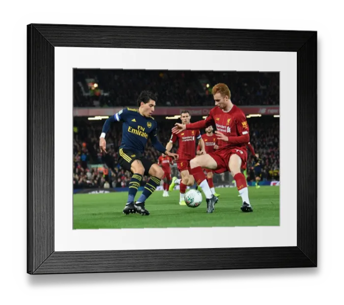 Framed Print : Hector Bellerin vs. Sepp van den Berg: A Battle at Anfield - Carabao Cup 2019-20 Framed Print : Hector Bellerin vs. Sepp van den Berg: A Battle at Anfield - Carabao Cup 2019-20
