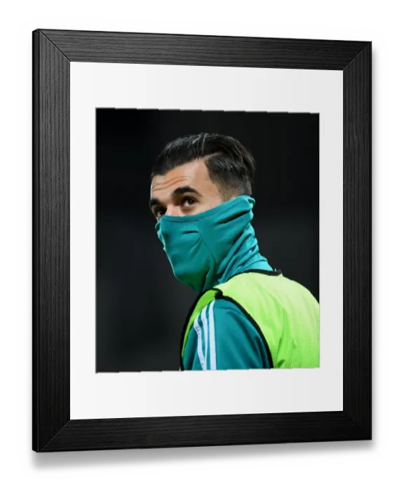 Framed Print : Dani Ceballos vs. Liverpool: Arsenal's Midfielder Battles Rival in Carabao Cup Showdown