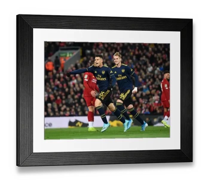 Framed Print : Martinelli's Brace: Arsenal Stuns Liverpool in Carabao Cup Framed Print : Martinelli's Brace: Arsenal Stuns Liverpool in Carabao Cup
