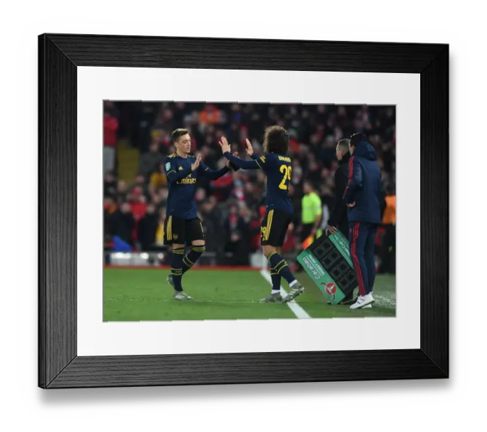 Framed Print : Mesut Ozil Substituted: Arsenal's Carabao Cup Clash against Liverpool at Anfield Framed Print : Mesut Ozil Substituted: Arsenal's Carabao Cup Clash against Liverpool at Anfield