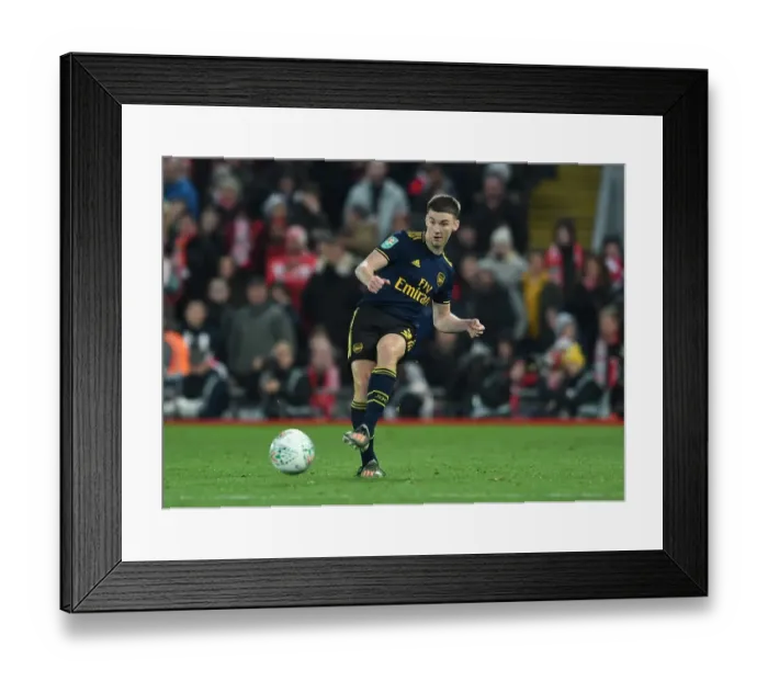 Framed Print : Arsenal's Kieran Tierney Faces Off Against Liverpool in Carabao Cup Showdown Framed Print : Arsenal's Kieran Tierney Faces Off Against Liverpool in Carabao Cup Showdown