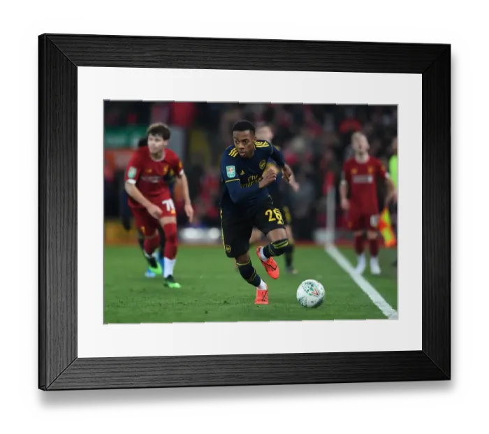 Framed Print : Carabao Cup: Liverpool vs. Arsenal - Joe Willock in Action Framed Print : Carabao Cup: Liverpool vs. Arsenal - Joe Willock in Action