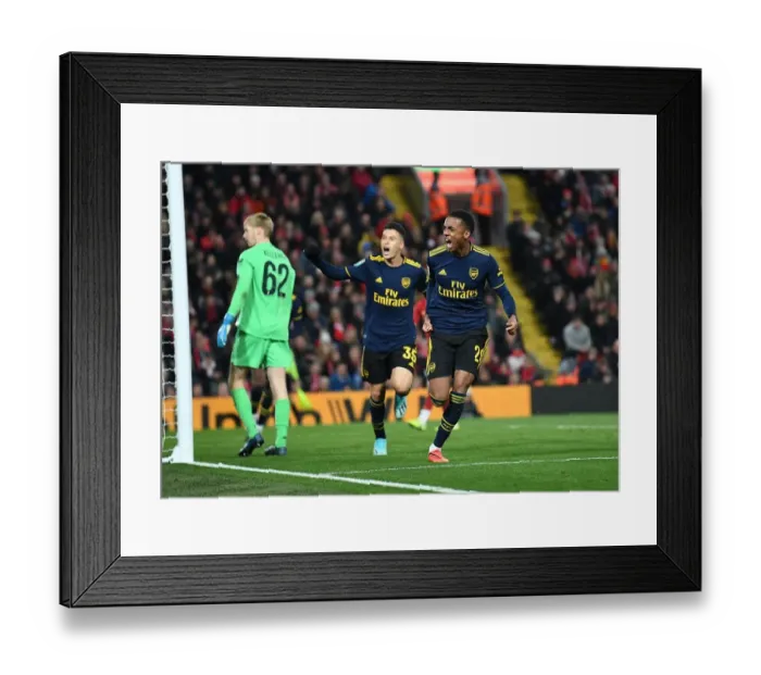 Framed Print : Joe Willock's Hat-Trick: Thrilling 5-5 Draw - Arsenal vs. Liverpool Carabao Cup 2019-20
