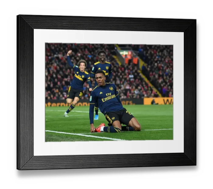 Framed Print : Five-Star Joe Willock: Arsenal's Stunning Comeback at Anfield in Carabao Cup Framed Print : Five-Star Joe Willock: Arsenal's Stunning Comeback at Anfield in Carabao Cup