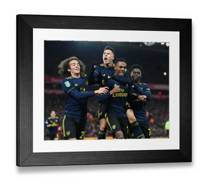 Framed Print : Five-Star Willock: Arsenal's Upset Win Against Liverpool in Carabao Cup
