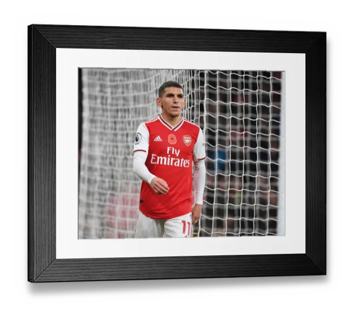 Framed Print : Arsenal's Lucas Torreira in Action during the Premier League Clash against Wolverhampton Wanderers Framed Print : Arsenal's Lucas Torreira in Action during the Premier League Clash against Wolverhampton Wanderers