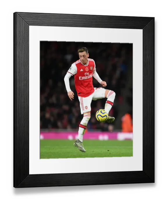 Framed Print : Mesut Ozil: Arsenal vs. Wolverhampton Wanderers, Premier League 2019-20