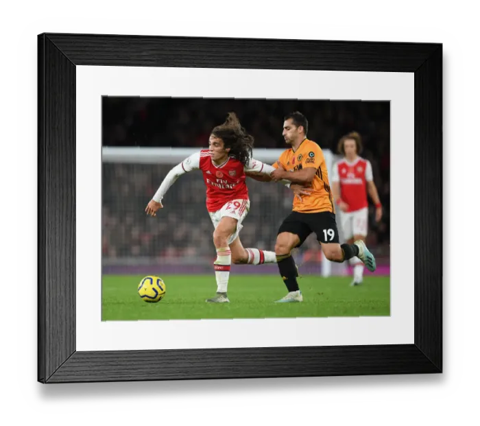Framed Print : Guendouzi's Midfield Magic: Arsenal Outwit Wolves Framed Print : Guendouzi's Midfield Magic: Arsenal Outwit Wolves