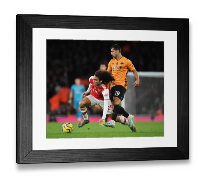 Framed Print : Guendouzi's Slick Move: Arsenal Edge Past Wolves in Premier League Thriller Framed Print : Guendouzi's Slick Move: Arsenal Edge Past Wolves in Premier League Thriller